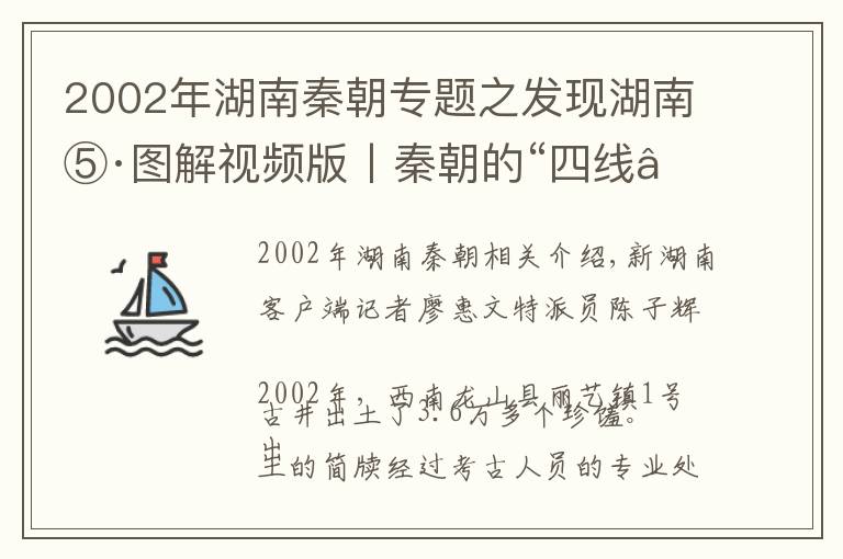 2002年湖南秦朝专题之发现湖南⑤·图解视频版丨秦朝的“四线”县城往事