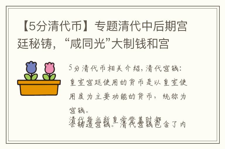 【5分清代币】专题清代中后期宫廷秘铸，“咸同光”大制钱和宫钱大观！