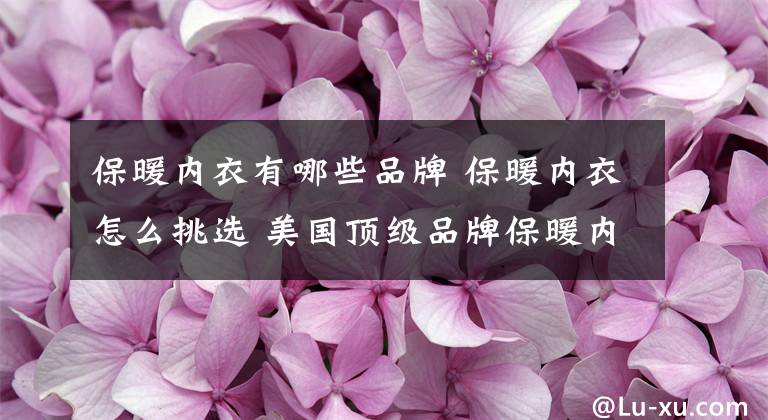 保暖内衣有哪些品牌 保暖内衣怎么挑选 美国顶级品牌保暖内衣