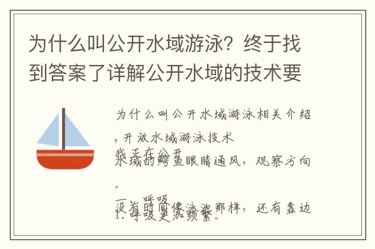 为什么叫公开水域游泳？终于找到答案了详解公开水域的技术要点，呼吸，划水，方向和心理