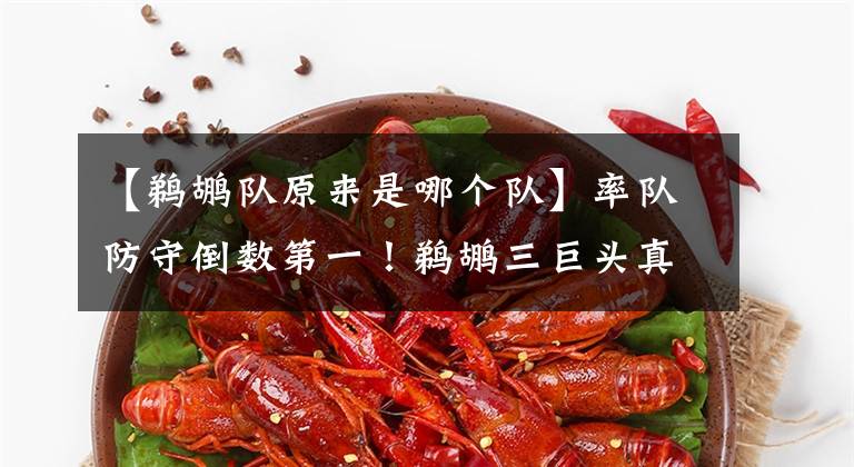 【鹈鹕队原来是哪个队】率队防守倒数第一！鹈鹕三巨头真不行，锡安莺歌原来是破产版詹杜