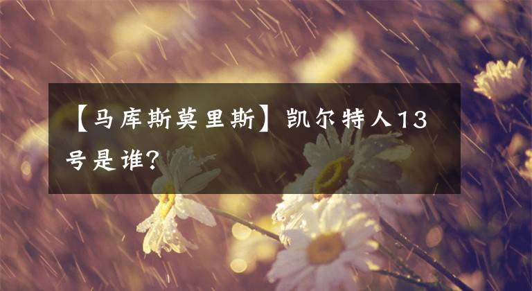【马库斯莫里斯】凯尔特人13号是谁？