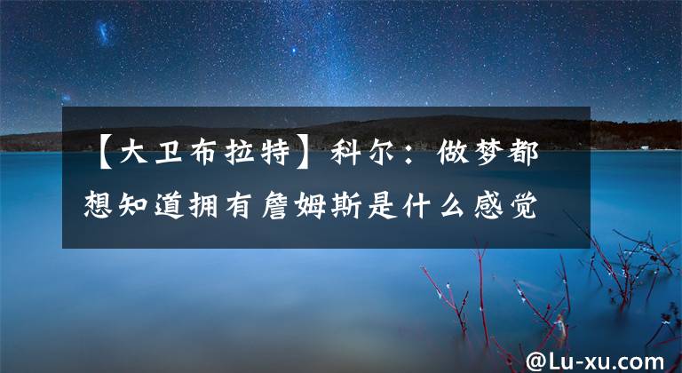 【大卫布拉特】科尔：做梦都想知道拥有詹姆斯是什么感觉，嫉妒沃格尔有这种机会