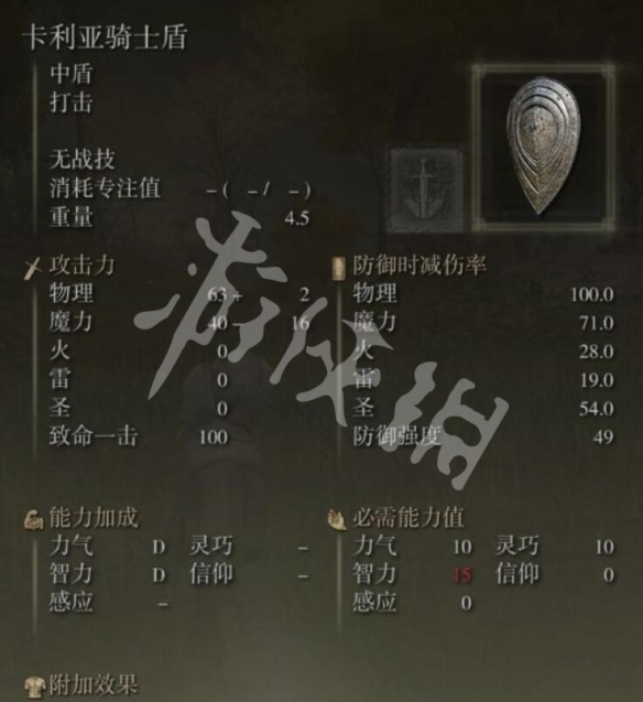 艾尔登法环卡利亚骑士盾和那个好 艾尔登法环小圆盾哪个最好