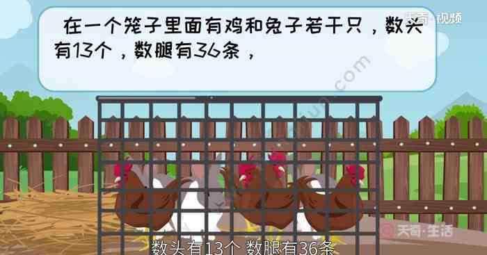 鸡兔同笼的十种解法 鸡兔同笼问题解法 鸡兔同笼问题几种不同的解法