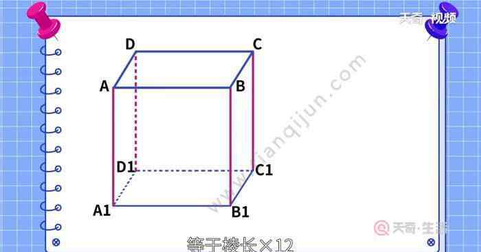 正方体的棱长怎么算 正方体的棱长总和等于什么 正方体的棱长总和怎么算