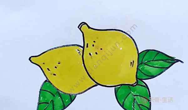 柠檬简笔画 柠檬简笔画 柠檬画法