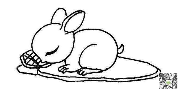 兔子怎么画简笔画 小兔睡觉图片简笔画怎么画