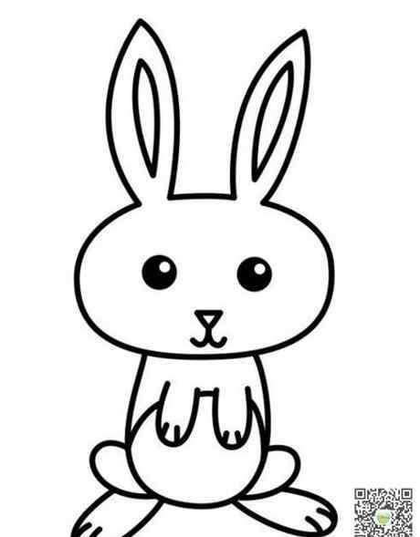 简笔画小兔子的画法 兔子的简笔画图片步骤-可爱的小白兔