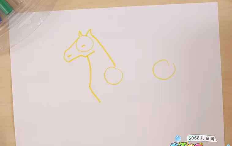 马的画法 怎么画一匹马_儿童画马的画法图解步骤