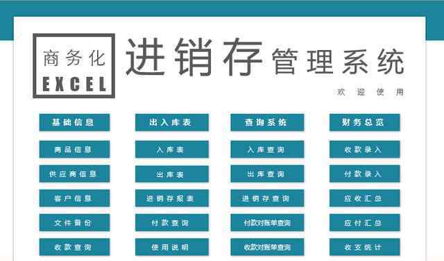 商品进销存统计表 Excel智能进销存系统套表，自带窗格录入，库存收支统计自动操作