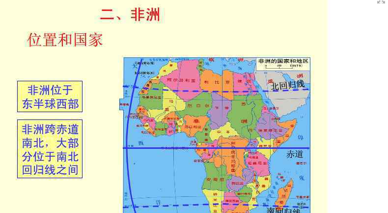 非洲地理位置 2014中考地理会考之非洲地理位置特征