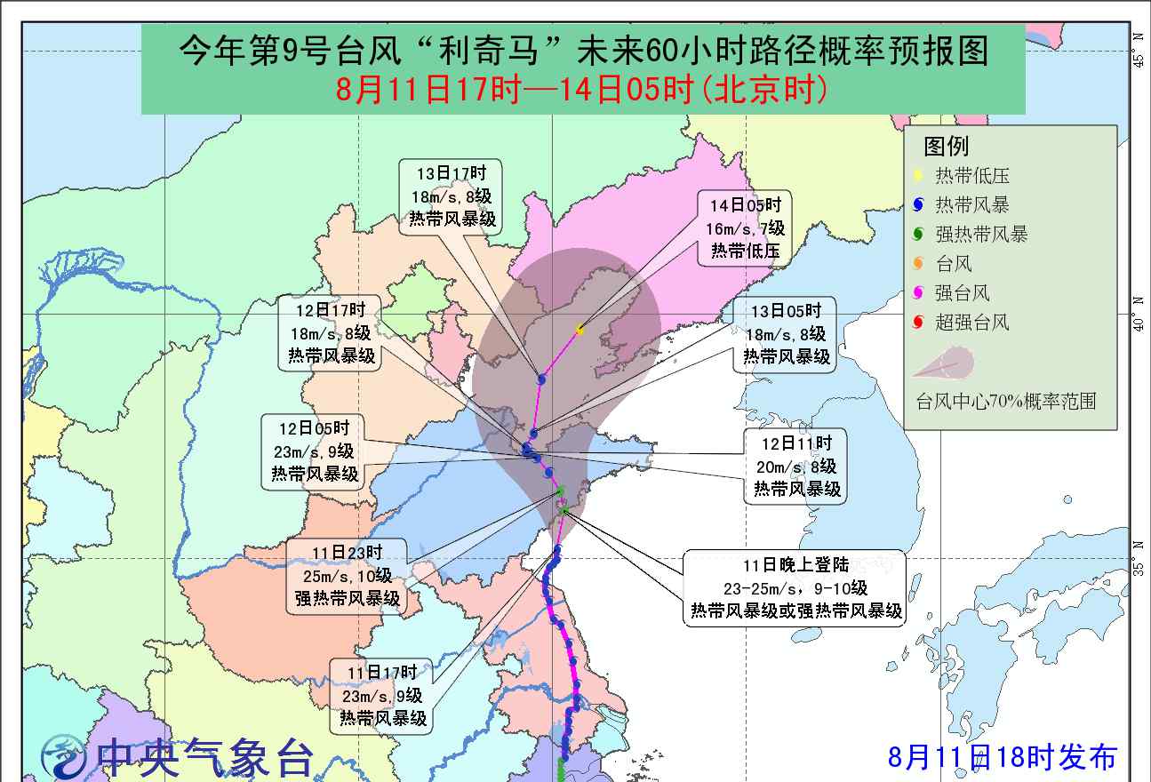 今年十四号台风路径图 2019台风最新消息 利奇马台风最新实时路径图 利奇马造成的后果有哪些