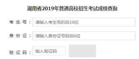  湖南招生考试信息港：2019年湖南高考成绩查询入口（正式开通）