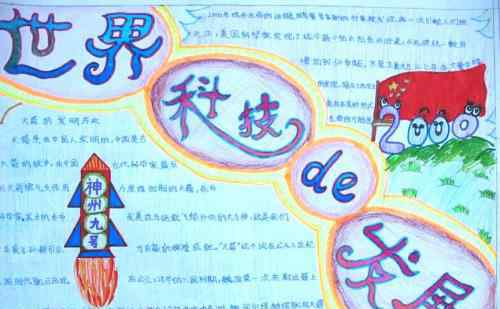 科技手抄报资料 走进科学手抄报图片