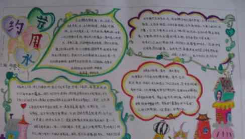 保护水资源图片 护水爱水手抄报图片大全
