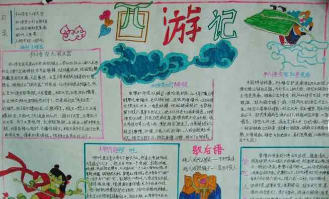 孙悟空大闹天空 西游记大闹天宫手抄报