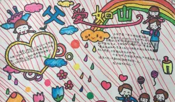 父亲节手抄报简单好画 父亲节手抄报简单好画