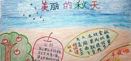 八月秋高风怒号 秋季丰收手抄报图片大全