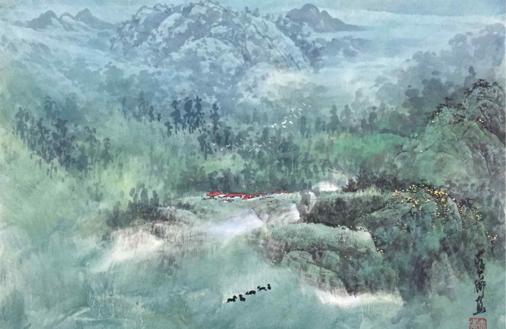 蒋大卫 蒋大卫国画作品简介