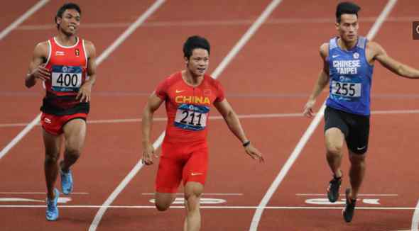 劳义 苏炳添百米夺冠 以这样的成绩打破亚运会记录！