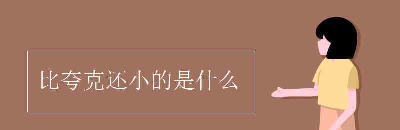 比夸克还小的是什么 比夸克还小的是什么