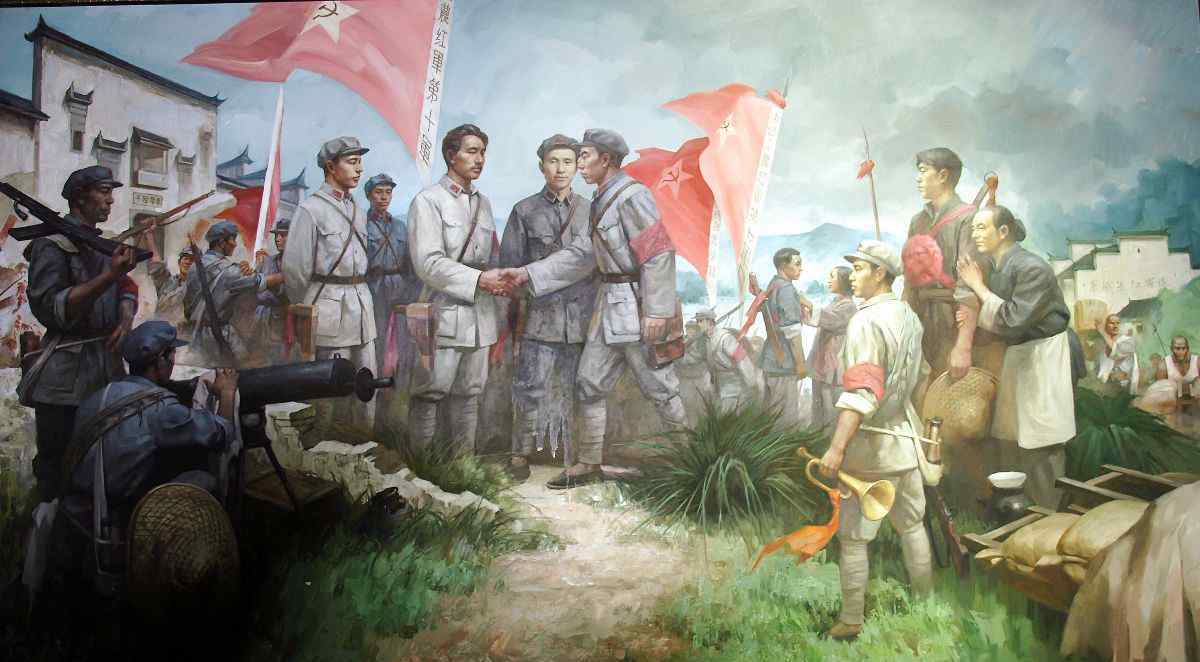 红七军团 纪念新四军成立80周年——红军北上抗日先遣队红七军团与红十军在重溪大会师