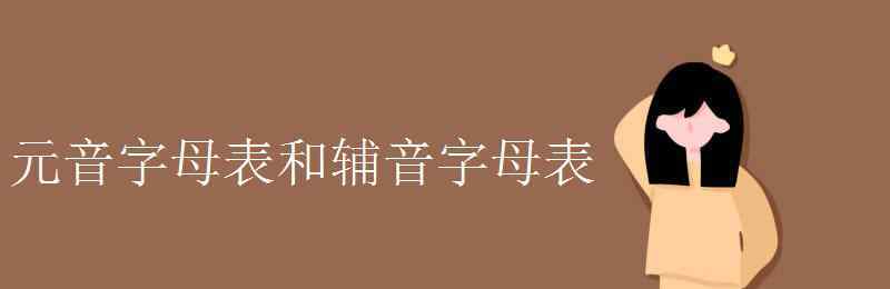 辅音字母和元音字母 元音字母表和辅音字母表