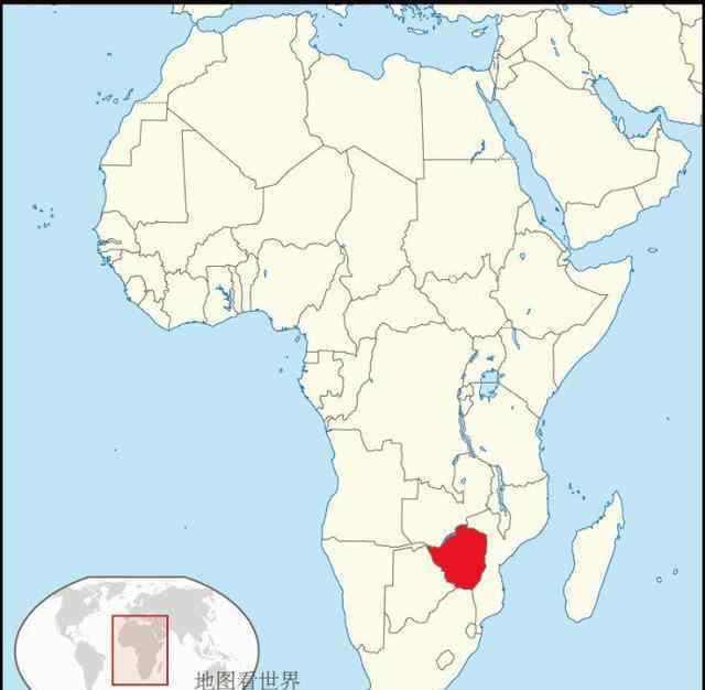 津巴布韦位置地图
