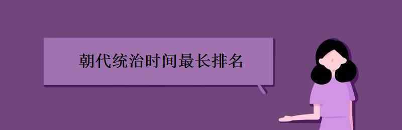 朝代统治时间最长排名 朝代统治时间最长排名