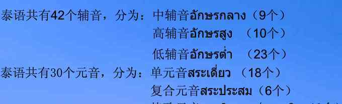泰语字母表 泰语元音辅音字母表怎么背
