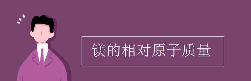 mg相对原子质量 镁的相对原子质量