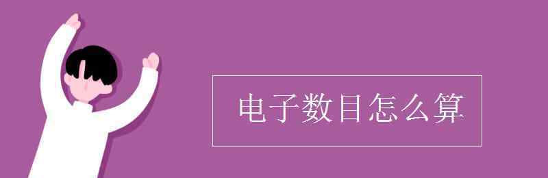 数目 电子数目怎么算