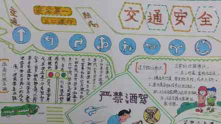 关于安全教育的手抄报 交通安全知识手抄报_关于交通安全教育手抄报内容