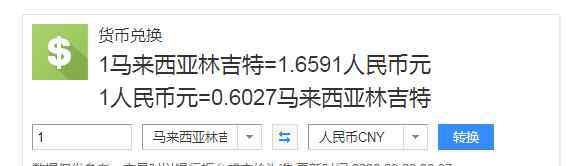 马币汇率 马币兑换人民币汇率，马币的发展历史