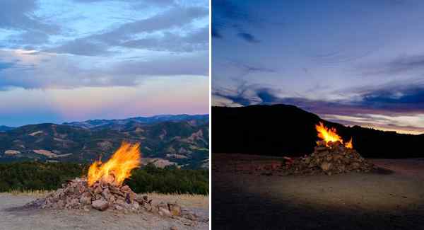 艾米利亚罗马涅 意大利最小火山火焰日夜不息 被称为"火焰喷泉"