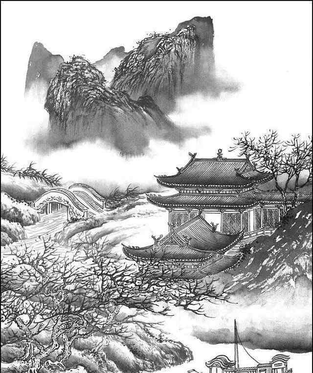 白描山水 白描山水图赏析