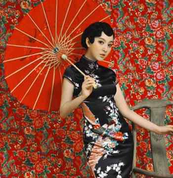 戴颖 南大旗袍女神戴颖复古发型造型