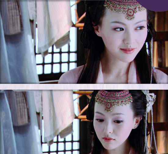 古代女子头饰 古代美女简单额头发饰 华美又俏皮味道