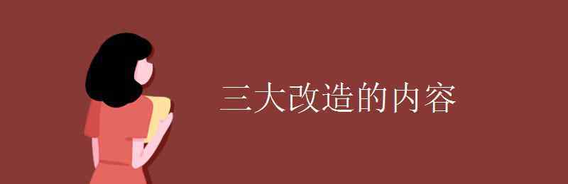 三大改造的意义 三大改造的内容