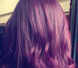 紫红色头发 2020流行紫红色头发图片
