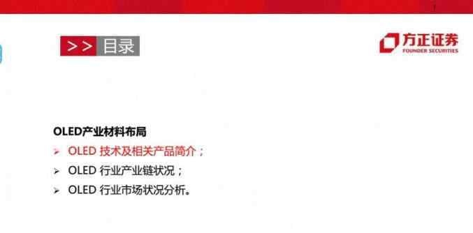 oled材料中间体 OLED行业深度报告：深度解读OLED产业的材料机遇