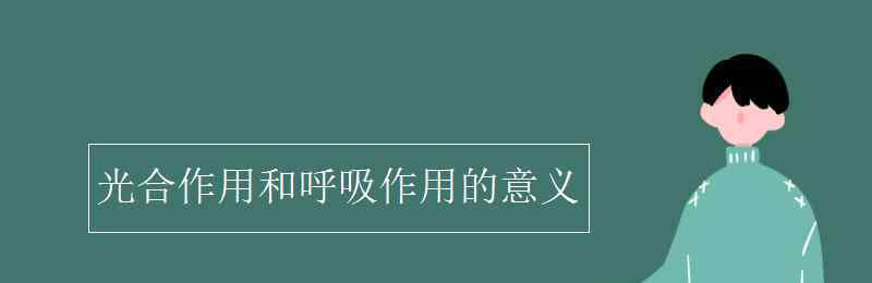 光合作用的意义 光合作用和呼吸作用的意义