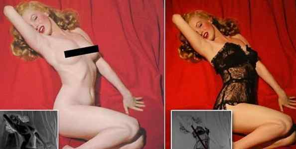 玛丽莲梦露图片 玛丽莲梦露经典裸照曝光 22岁因生活所迫被逼脱光