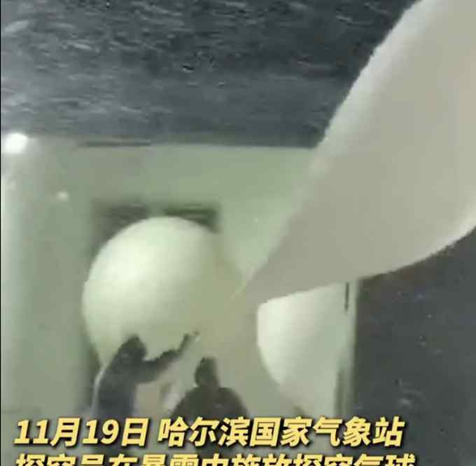 东北风雪有多大？气象工作者放探空气球险被吹跑 外卖小哥开拖拉机送餐