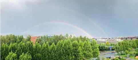 双彩虹 你看你看天空的脸!雷雨过后 北京天空再现双彩虹 高清美图来了!