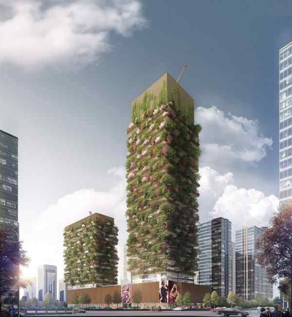 垂直森林 博埃里中国首个垂直森林项目在建中 -- 南京垂直森林