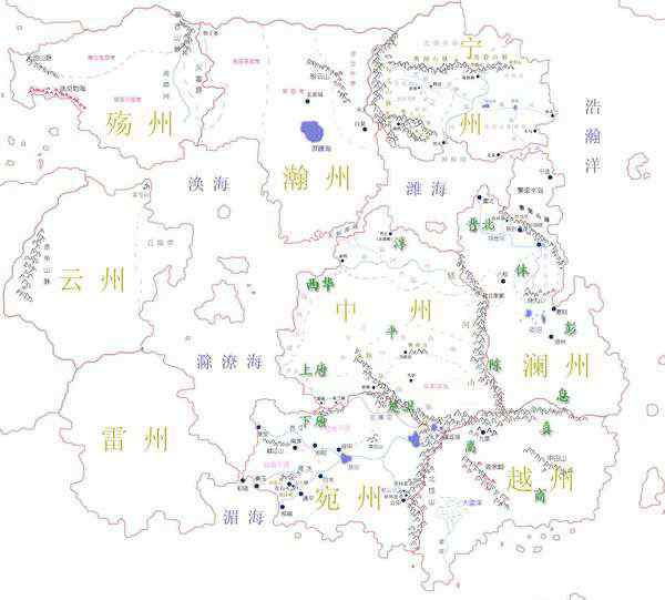 九州地图 求古代中原九州地图与现代中国地图对比 ,要地图不要文字