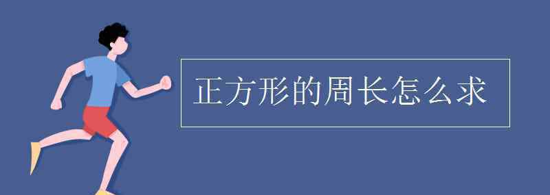 正方形的周长怎么算 正方形的周长怎么求