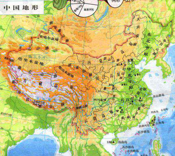 中国边境地图 求一张中国地图,包括大的山川河流,以及各省边界,不用精确到省以下.
